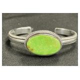 Sterling Silver Gaspite Cuff Bracelet.