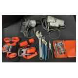 Ratchet Straps, Drill Bits, Jig Saw, Drill.