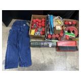 Hardware, Valves, Screws, Carhartt Overalls.