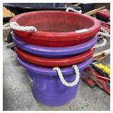 (4) 20gal Utility Tubs.