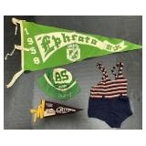 Ephrata High School Pennant & Hat, Swim Suit.