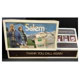 Salem Cigarettes Advertising Display Sign.
