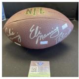Arch, Eli, & Payton Manning Autographed Football.