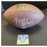 Miles Garret Autographed Football W/ COA.