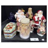 Santa Figures, Santa Box, Christmas Jar.