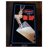 Genny Light Beer Adv Sign Works!.
