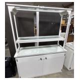 Two Tier Display Shelf/Cabinet.