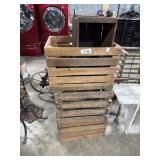 (4) Vtg Wooden Crates.