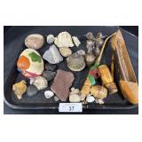 Rocks, Minerals, Shells, & Pipes.