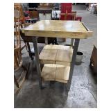 Butcher Block Kitchen Cart.