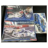 Model Car Kits, Harley Davidson, Thunderbirds.