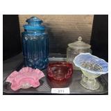 Fenton Hobnail Bowls & Jars.