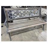 Ivy Cast & Wood Bench.