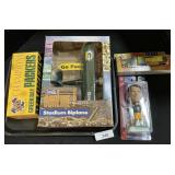 NOS Green Bay Packers Truck, Bus, Plane, Bobble.