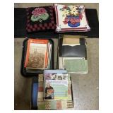 Books, Ephemera, Maps, Scrapbooks, Pillows.