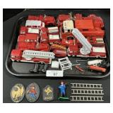 Toy Firetrucks, Tootsie Toys.