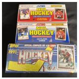 3 NOS Hockey Trading Card Boxes.
