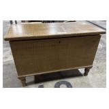 Ornate Pine Dovetailed Chest.