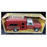 NOS Steel Nylint Emergency Unit Toy Car.