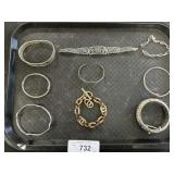 3 Sterling Silver Bracelet, Michael Kors Bracelet.