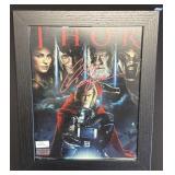 Chris Hemsworth Framed Autographed Photo W/ COA.