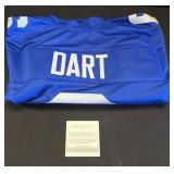 Jaxon Dart Autographed Jersey W/ COA.