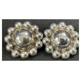 Sterling Silver Clip On Earrings.