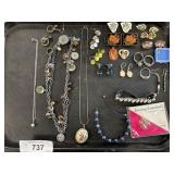 Costume Jewelry, Necklaces, Bracelets, Earrings.