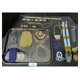 Beaded Purses & Natives American Necklaces.