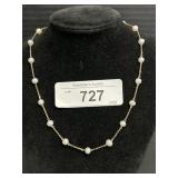 14K Gold Pearl Necklace.