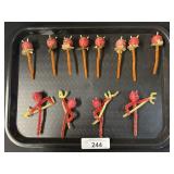 Handmade Devil Pipe Cleaner Halloween Ornaments