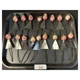 Handmade Pipe Cleaner Halloween Ornaments.