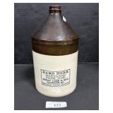 Rams Horn Pure Rye Baltimore MD Stoneware Jug.