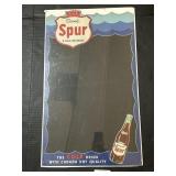 Drink Spur Cola Beverage Advertising Sign.