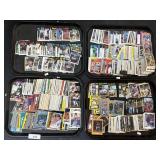 Large Log Of Baseball Trading Cards.