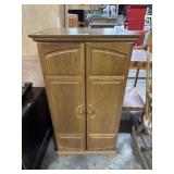 Oak Jewelry Armoire.