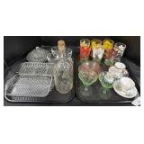 Floral Glasses, EAPG Glass, Uranium Glasses.