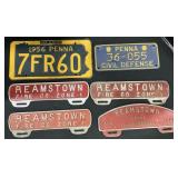 PA License Plates, Reamstown License Plate Tops.