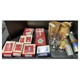 Character Glasses, Lenox Ornaments, Pitchers.