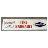 Vintage GoodYear & Sinclair Advertising Sign.