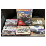 Model Car Kits, Impala, Ferrari, Olds AA, Batman.
