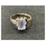 10K Gold & Amethyst Ring.