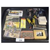Postcards, Animal Figures, Mini Comics.