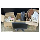 Acer Monitor, Kardon CPU Speakers, Purses.