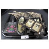 B&W Photos, Frames, Shelf Brackets.