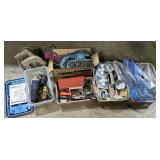 Makita Sander, Tools, BD Saw, Ryobi Grinder.