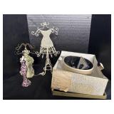 3 Jewelry Holders, Vintage Hat.