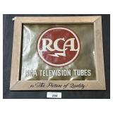 RCA Television Tubes Advertising Sign.