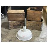 Enamel Shade, Adv Crates, Atlas Powder Crate.