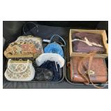 NOS UGG Moccasins, Beaded Clutches & Handbags.
